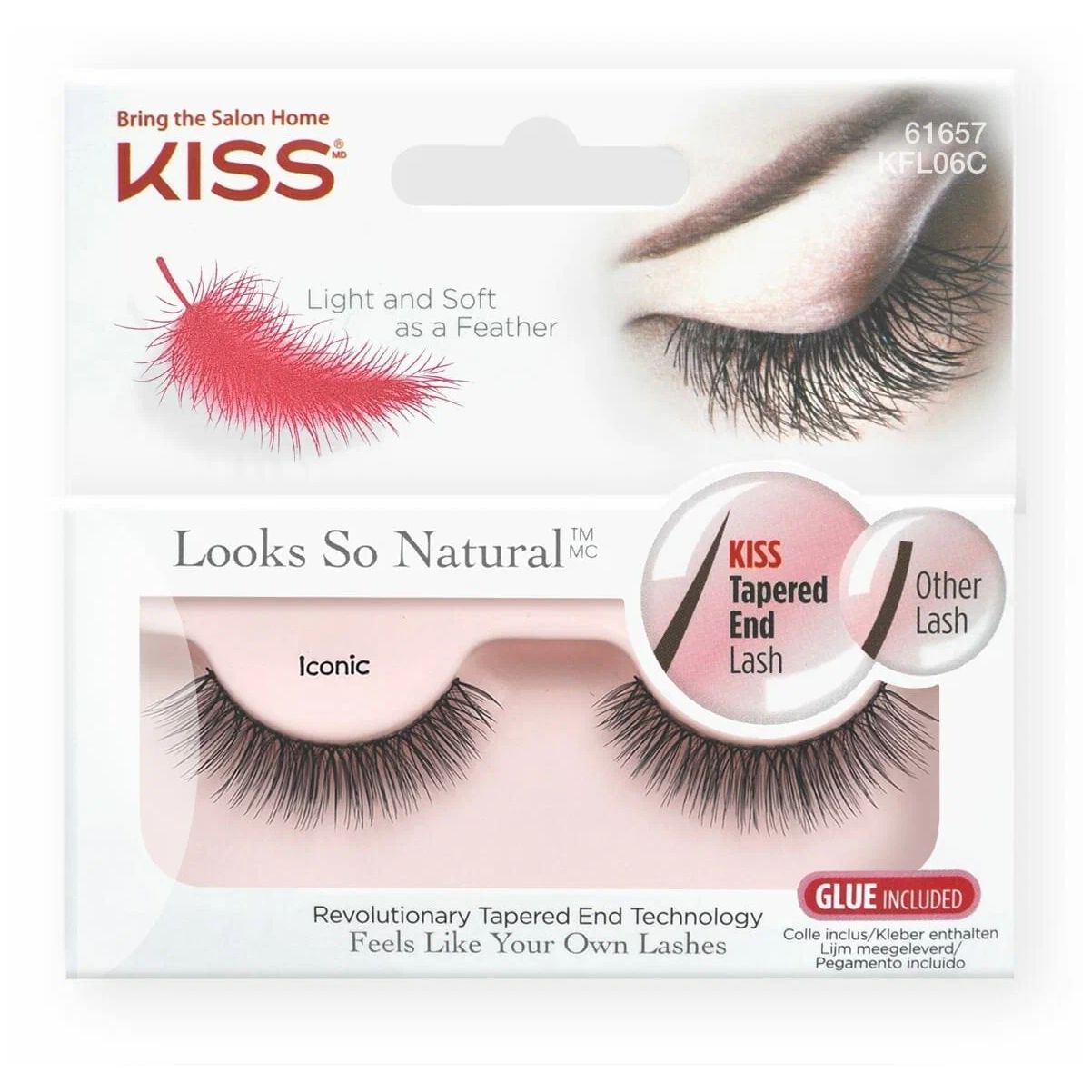 Накладные ресницы KISS Looks so Natural Eyelashes Iconic (KFL06C) 2 шт кинопробы руководство для актеров от голливудского кастинг директора