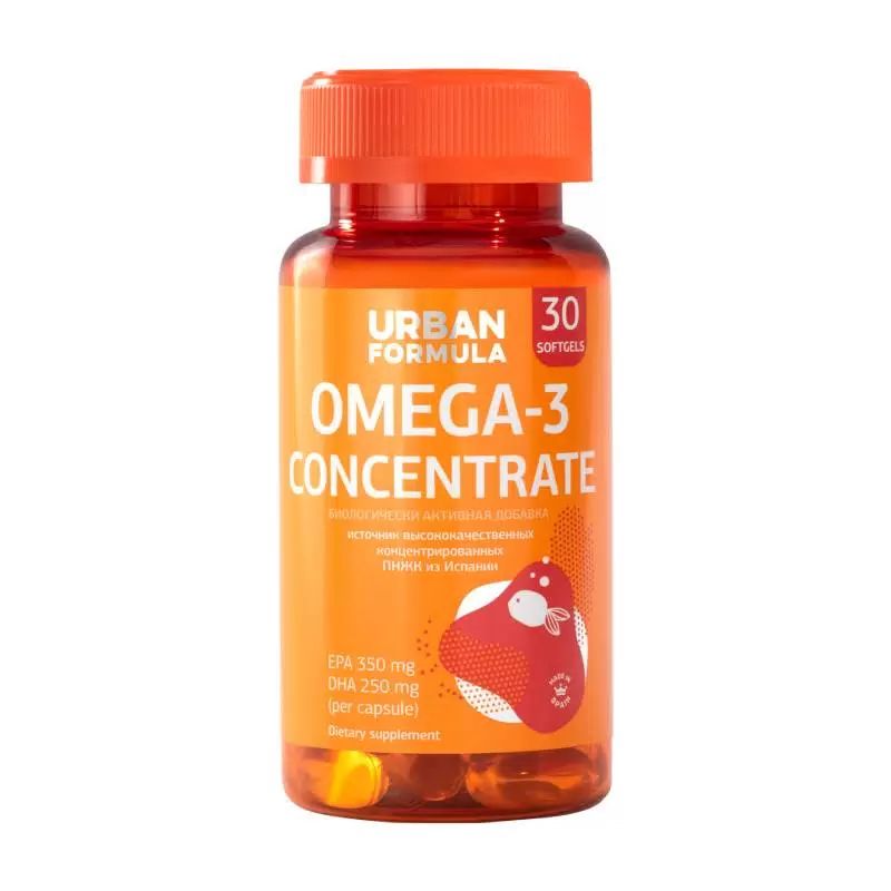

Омега-3 Urban Formula концентрат ДГК ЭПК капсулы 30 шт.