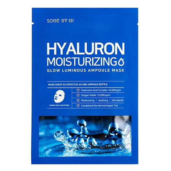 Маска тканевая ампульная SOMEBYMI HYALURON MOISTURIZING GLOW LUMINOUS AMPOULE MASK