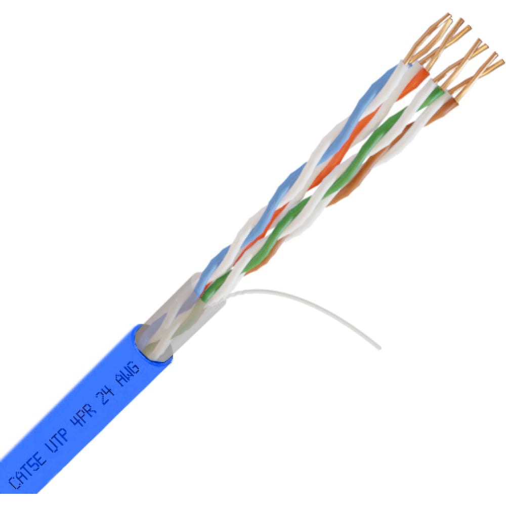 Netlink Кабель ОМЕДНЕННЫЙ NL-CCA UTP 4PR 24 AWG CAT5е 305м ВНУТРЕННИЙ СИНИЙ УТ-00000569 внешний омедненный кабель netlink