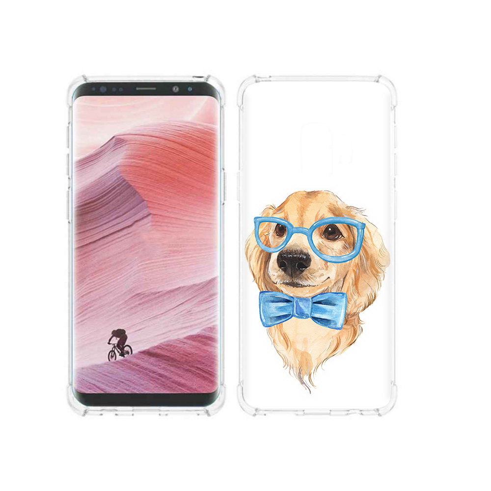 

Чехол MyPads Tocco для Samsung Galaxy S9 Собака интеллигент (PT101623.567.159), Прозрачный, Tocco