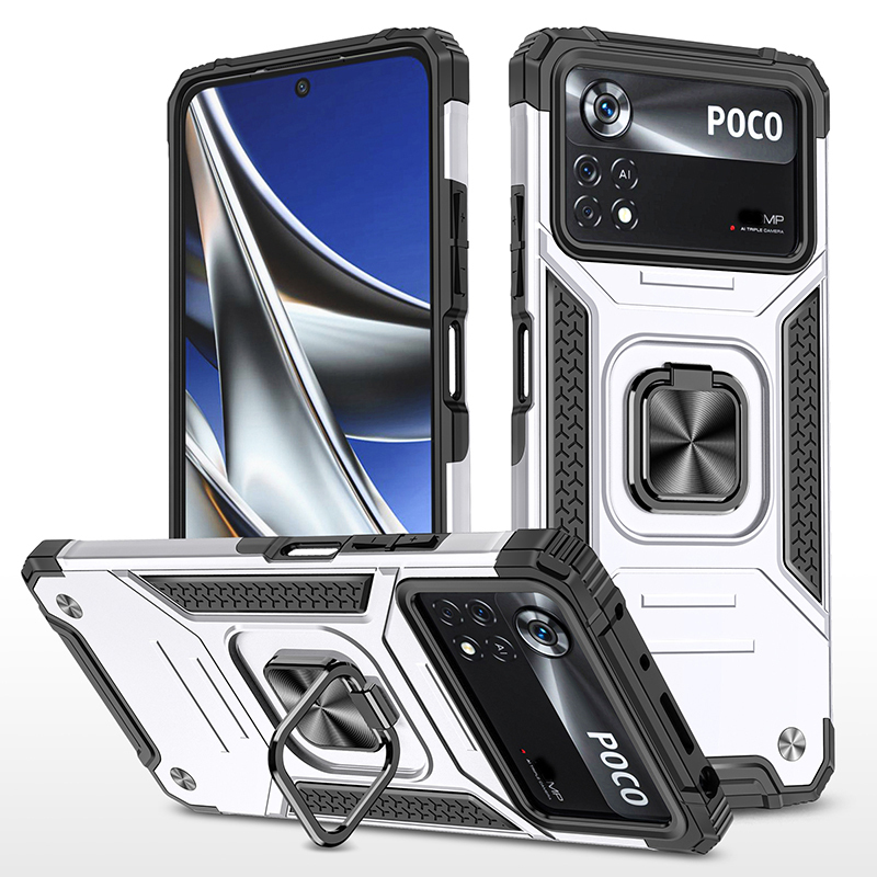 

Чехол Legion Case для Xiaomi Poco M4 Pro 4G противоударный; серебряный, Серебристый