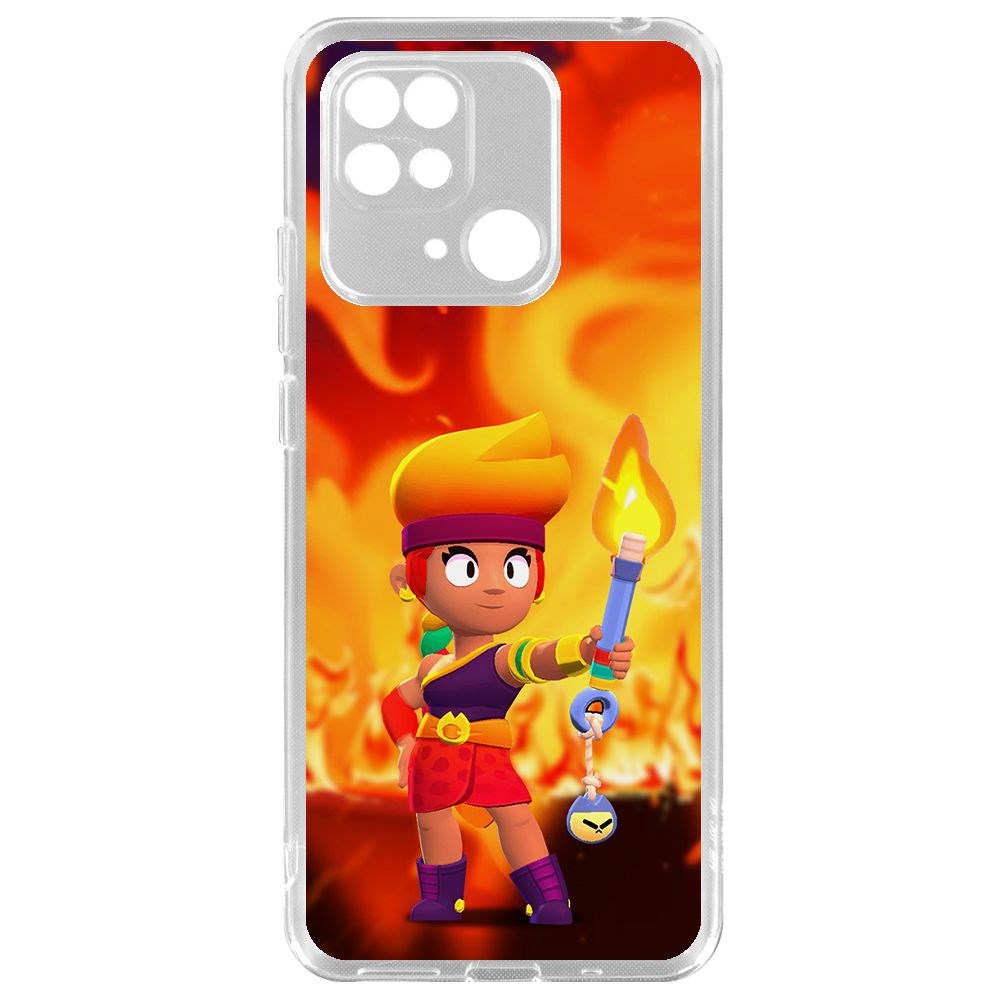 

Чехол-накладка Brawl Stars-Амбер для Xiaomi Redmi 10C, Прозрачный
