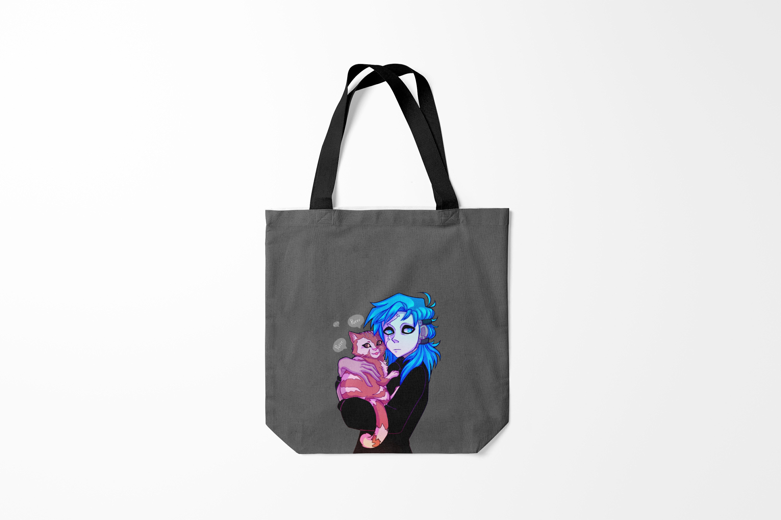 

Сумка шoппер унисекс Burnettie Sally Face and Gizmo, серый, Sally Face and Gizmo