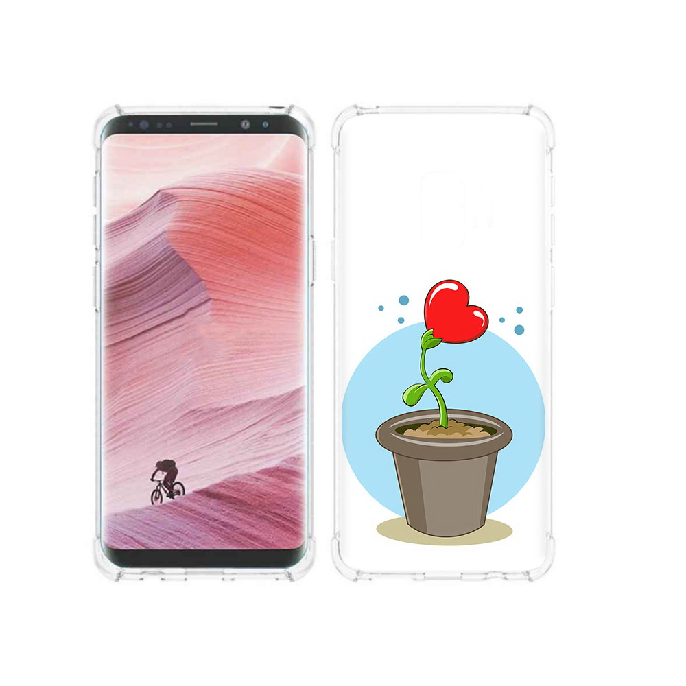 

Чехол MyPads Tocco для Samsung Galaxy S9 Растение любви 14 февраля (PT101623.567.145), Прозрачный, Tocco