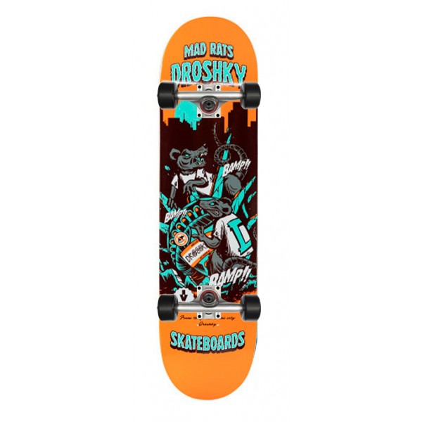 

Скейтборд в сборе Droshky Mad Rats Orange 8x31.75
