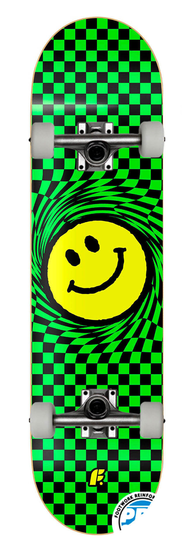 

Скейтборд в сборе Footwork Smile Green 8x31.5