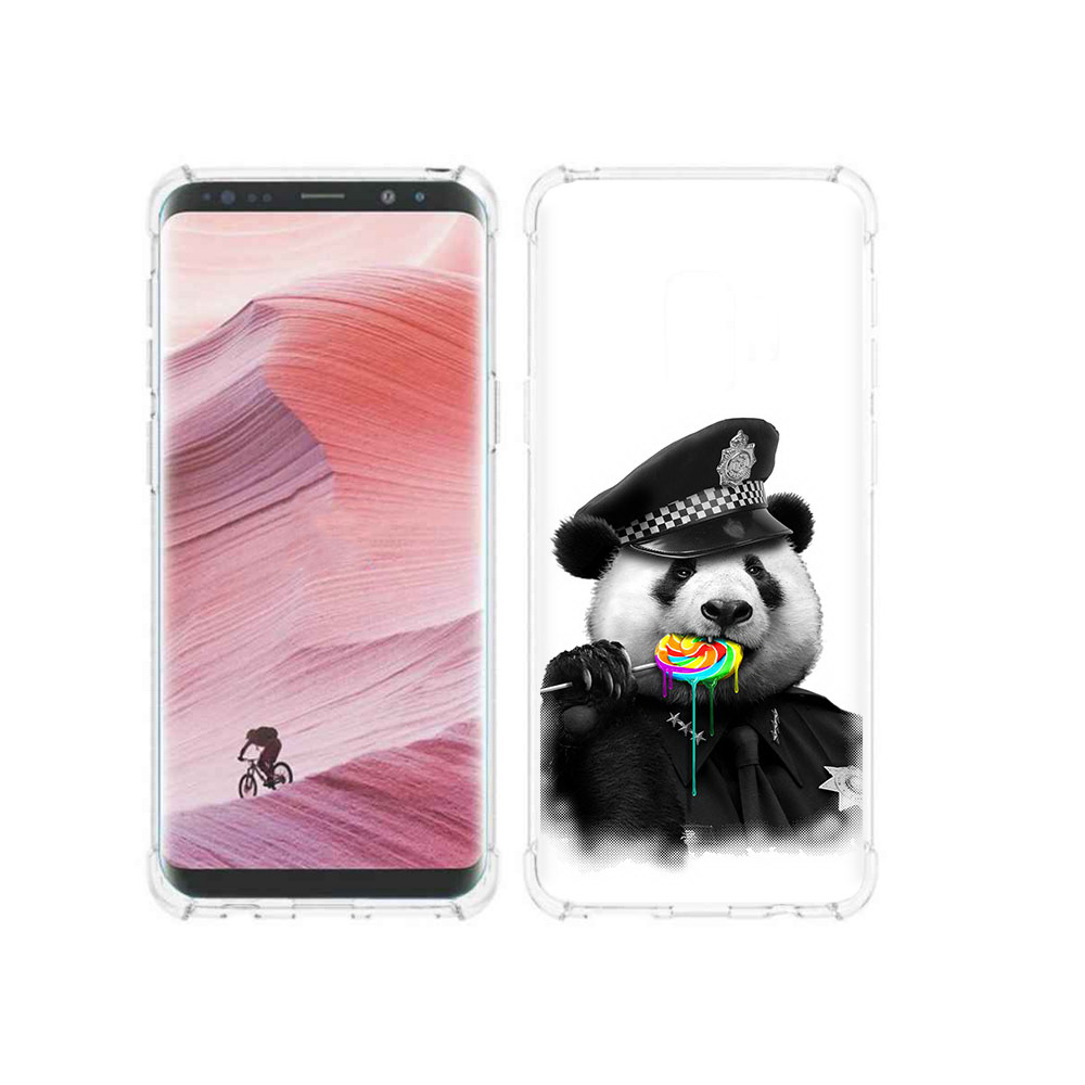 

Чехол MyPads Tocco для Samsung Galaxy S9 Панда полиция (PT101623.567.130), Прозрачный, Tocco