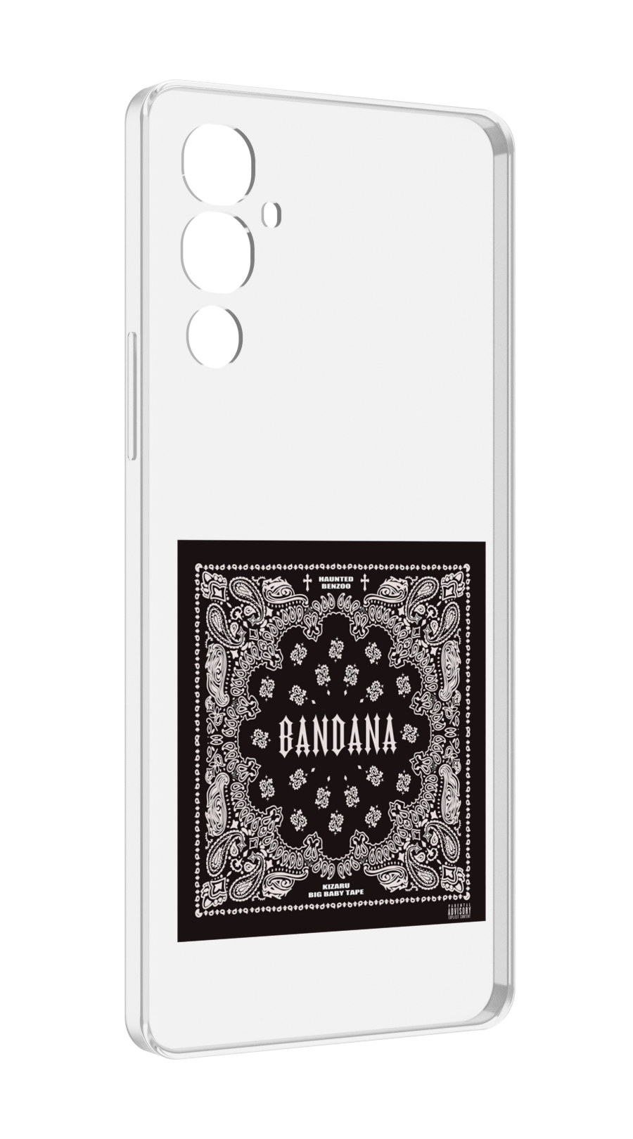 

Чехол MyPads Bandana I Big Baby Tape для Tecno Pova 4, Прозрачный, Tocco