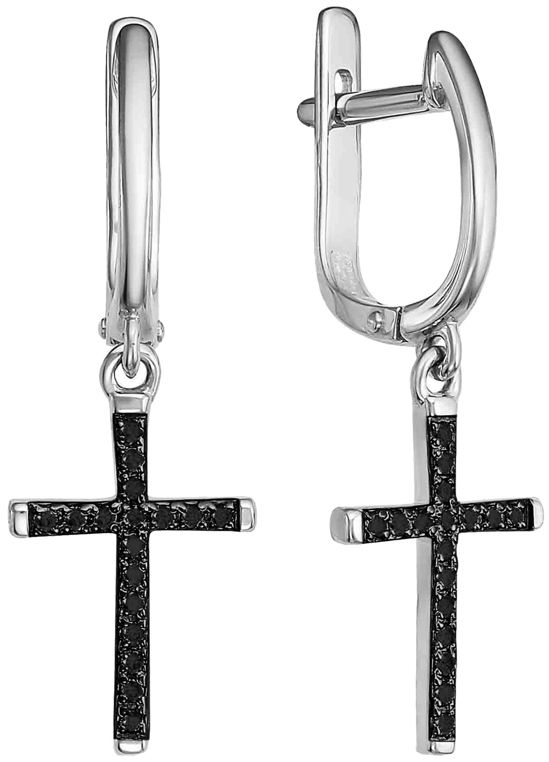 

Серьги женские Vesna jewelry 2901-256-02-00 из белого золота, бриллиант, 2901-256-02-00