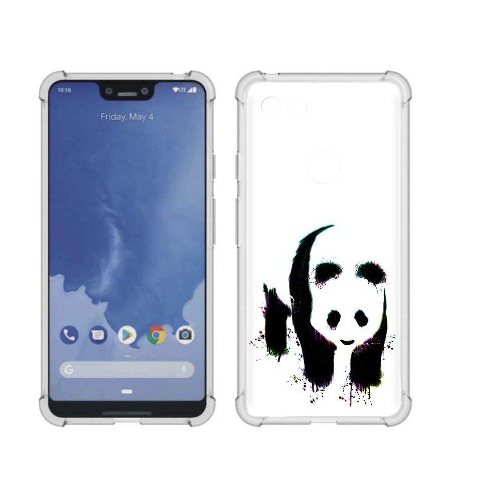 

Чехол MyPads Tocco для Google Pixel 3 XL панда в акварели, Прозрачный, Tocco