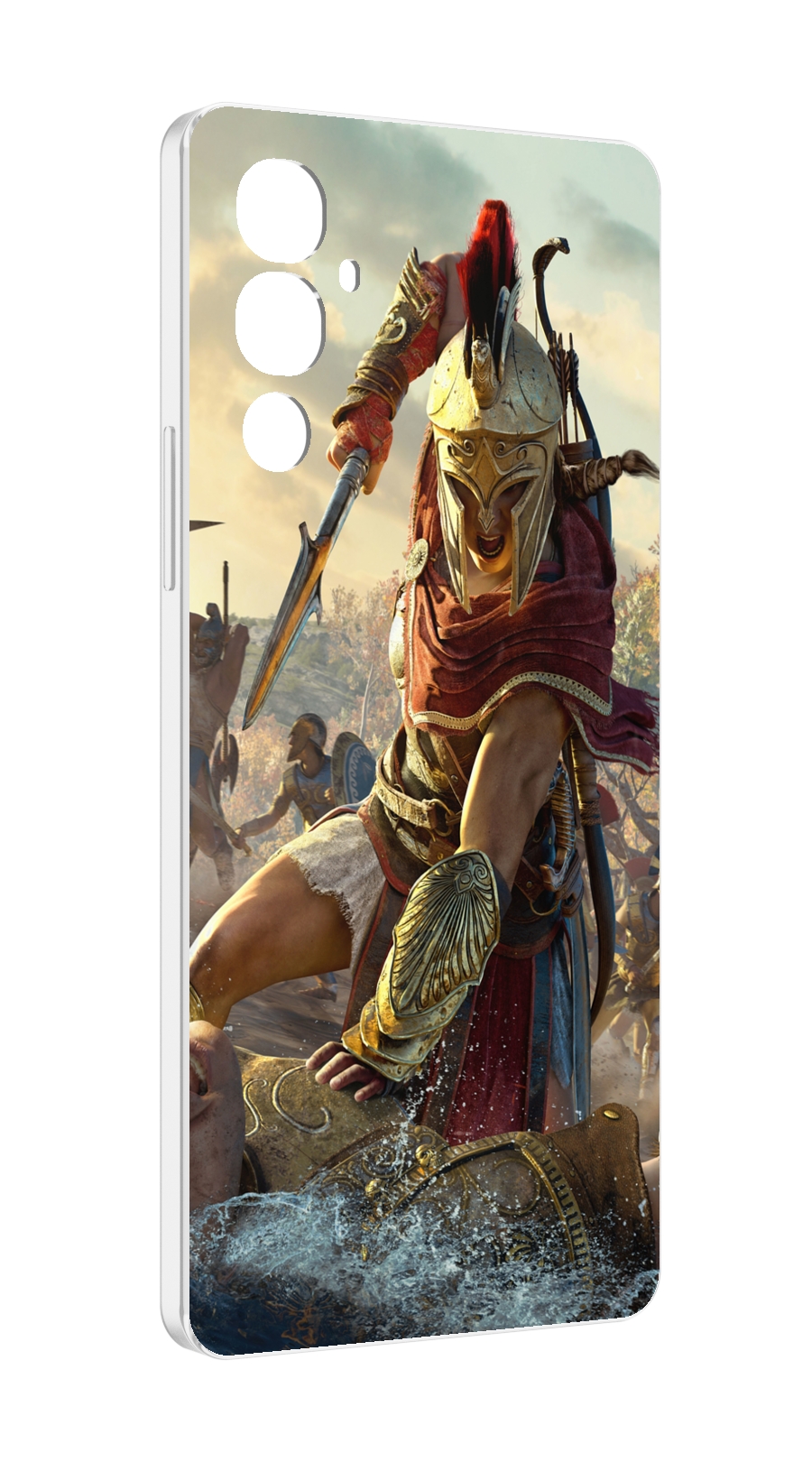 

Чехол MyPads Assassin's Creed Odyssey Kassandra мужской для Tecno Pova 4, Прозрачный, Tocco