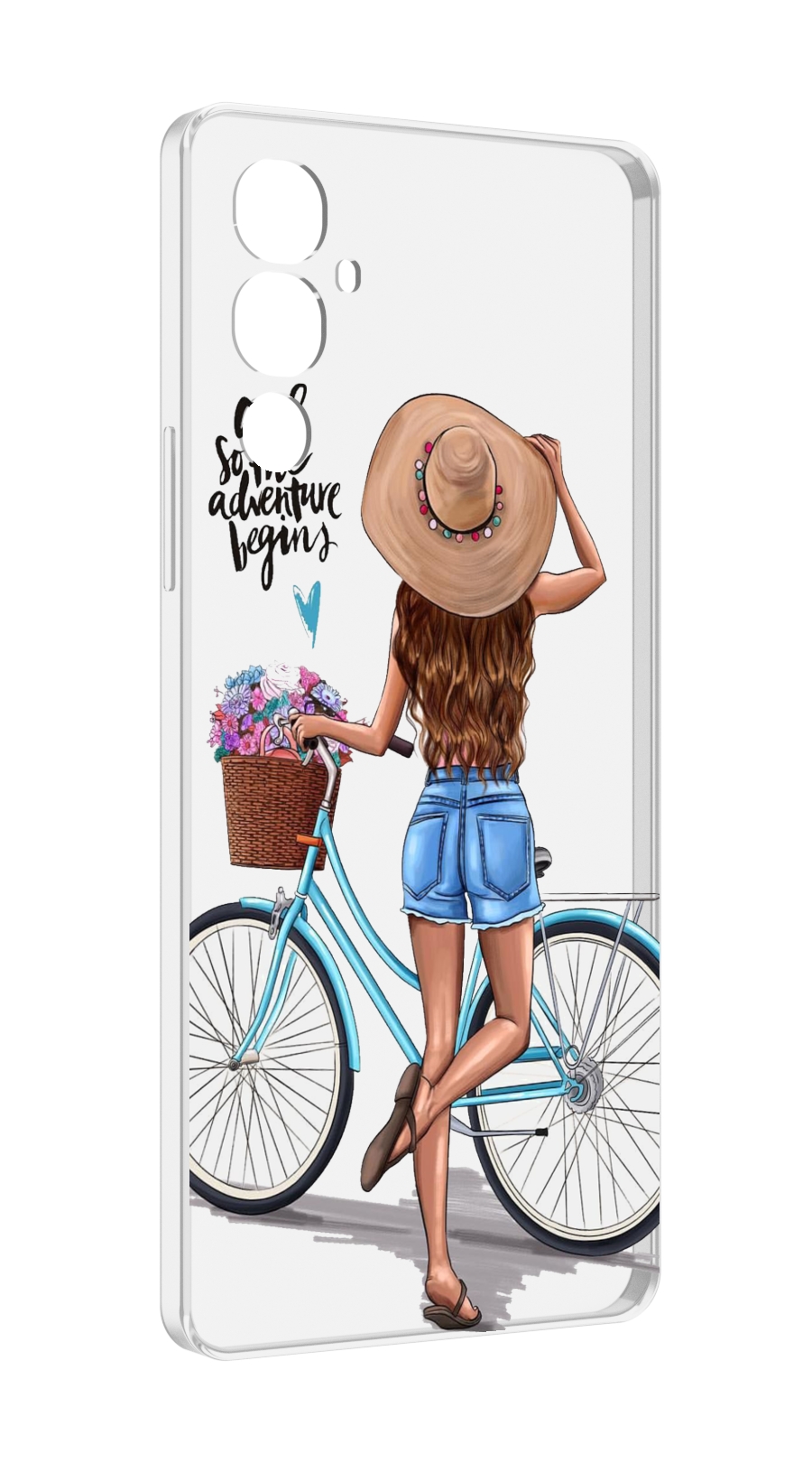 

Чехол MyPads Adventure женский для Tecno Pova 4, Прозрачный, Tocco