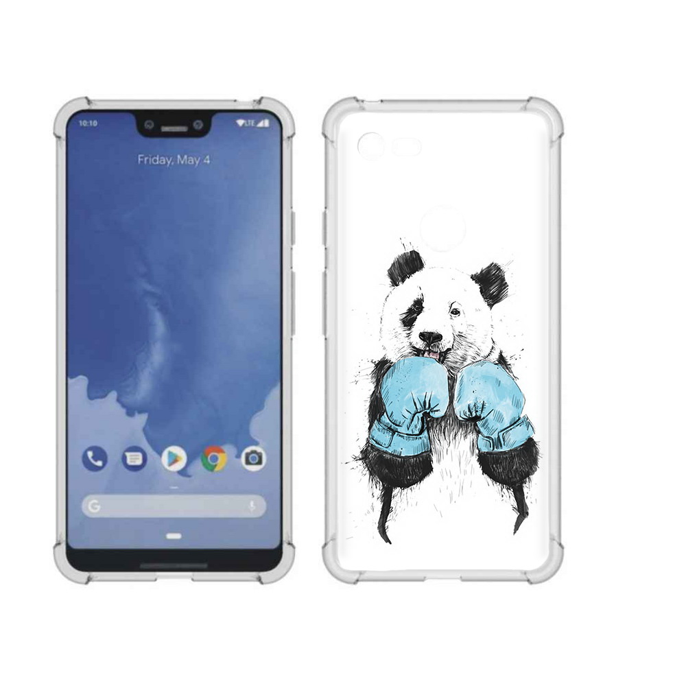 

Чехол MyPads Tocco для Google Pixel 3 XL панда боксер, Прозрачный, Tocco