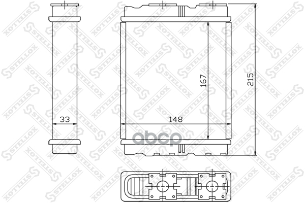 10-35136-SX_радиатор печки!\ Mitsubishi Colt/Lancer/Space Wagon, Nissan Serena 92>