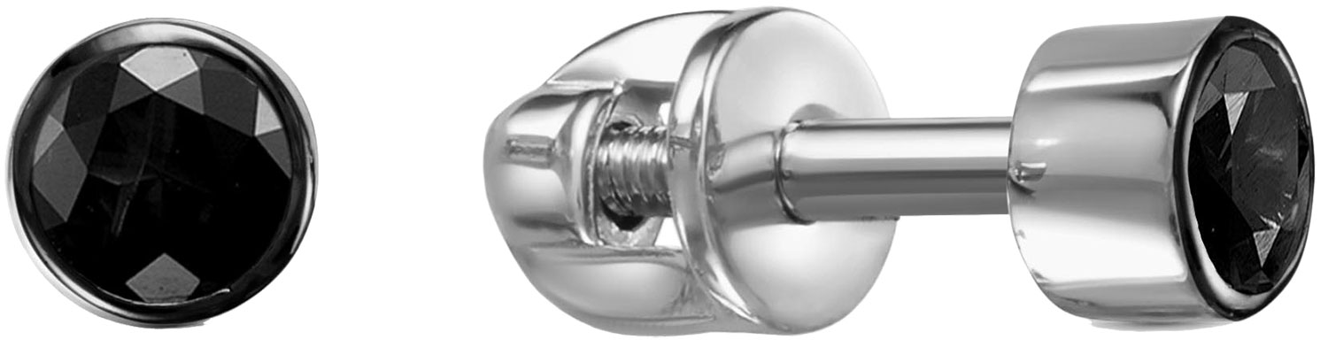 

Серьги-пусеты унисекс Vesna jewelry 4111-256-02-00 из белого золота, бриллиант, 4111-256-02-00