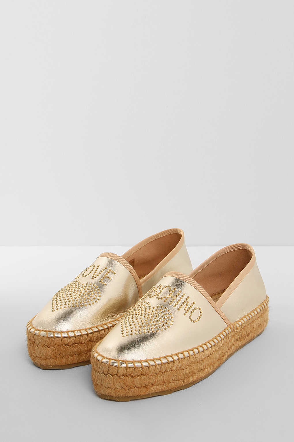 

Эспадрильи женские Love Moschino JA10043G1EIF0 серебристые 40 RU, JA10043G1EIF0