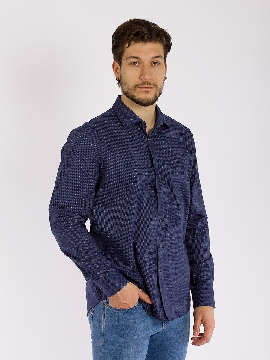 

Рубашка мужская PALMARY LEADING GD57001294 синяя 6XL, Синий, GD57001294