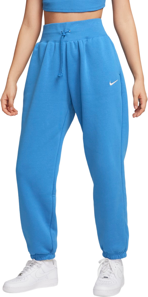 Спортивные брюки женские Nike W NSW PHNX FLC HR OS голубые L Малайзия голубой