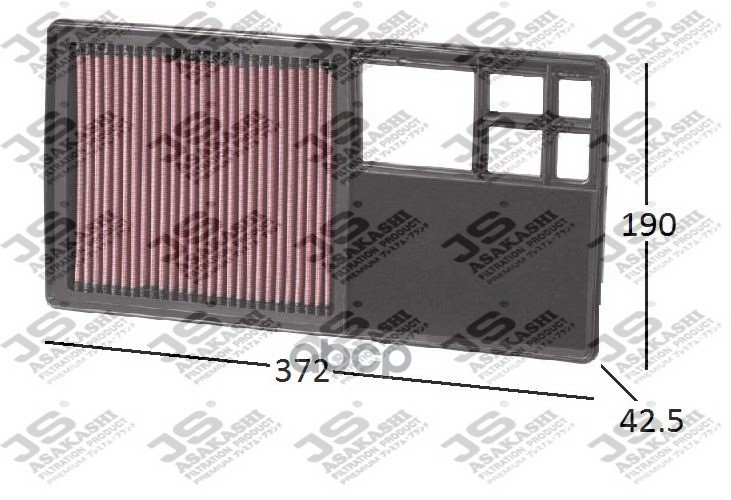 

Фильтр Воздушный Sкоdа Rарid 1,6 2012 - Vоlкswаgеn Саddy Vр 1,4 2006 - 2010 А0470 JS Asaka