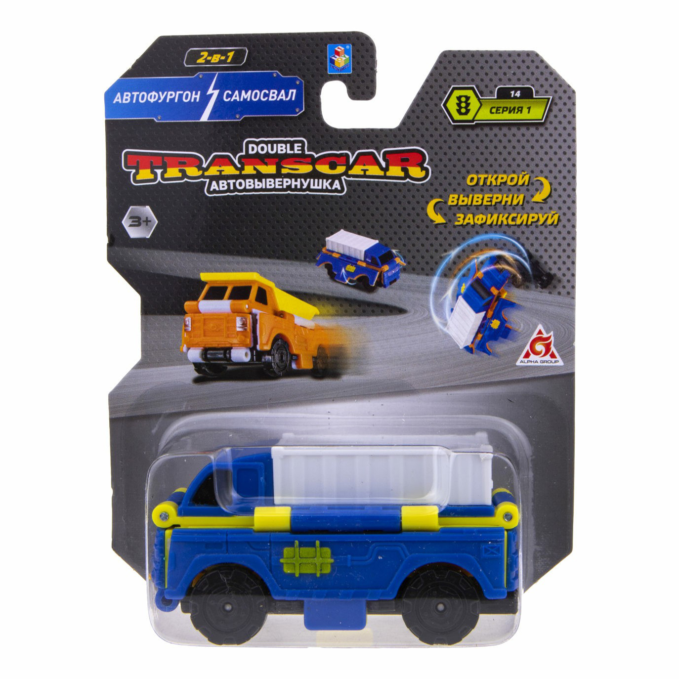 

Машинка 1Toy Transcar Double в ассортименте, Синий