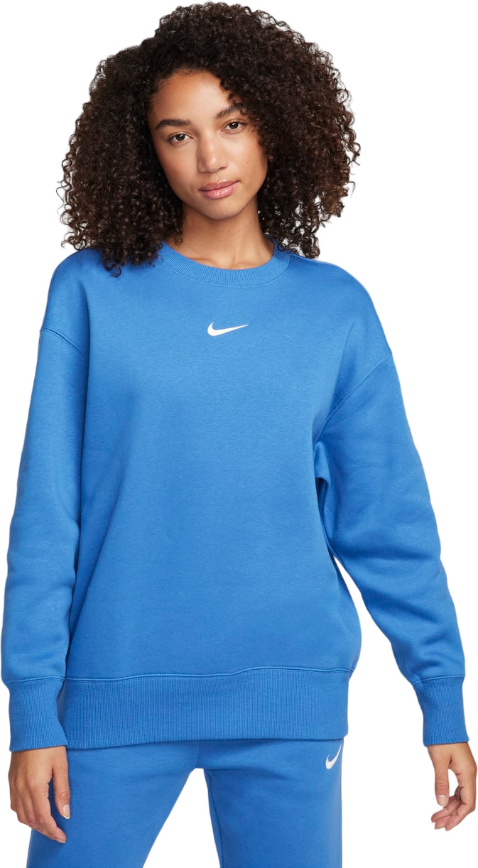 Свитшот женский Nike W NSW PHNX FLC OS CREW синий XS