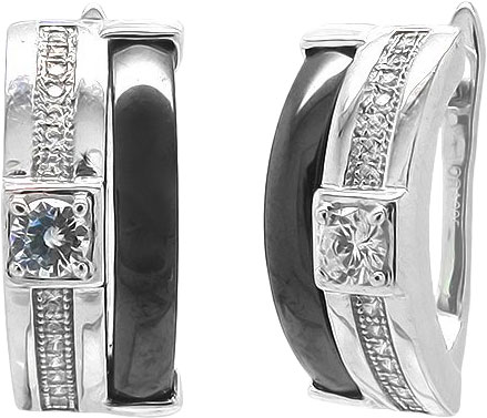 

Серьги женские Evora 629914-e из серебра, цирконий, 629914-e