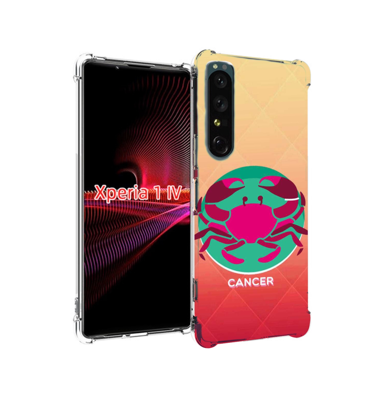 

Чехол накладка MyPads знак зодиака рак 4 для Sony Xperia 1 IV, Прозрачный, Tocco