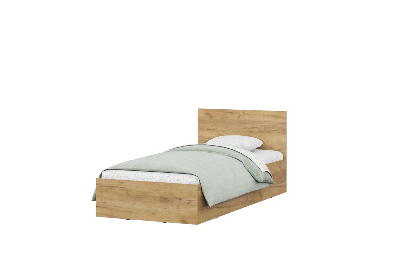 Кровать односпальная SV-Мебель МСП 1 с основанием 09х20 Дуб Золотой 7315₽