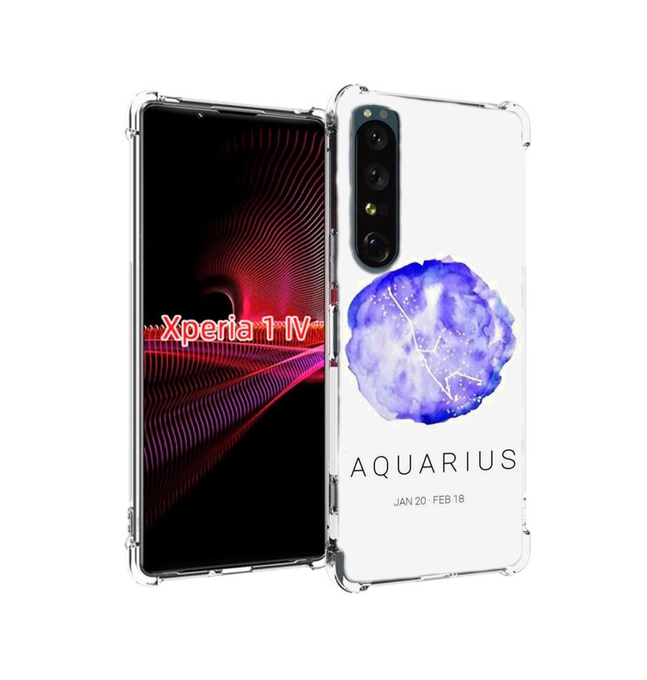 

Чехол накладка MyPads знак зодиака водолеи 5 для Sony Xperia 1 IV, Прозрачный, Tocco