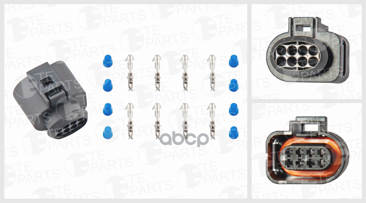 Разъём 8 Контактов (4x4)( Комплектация: 8-Pin, 8 Уплотнений) TE PARTS арт. 7741434 100036043810