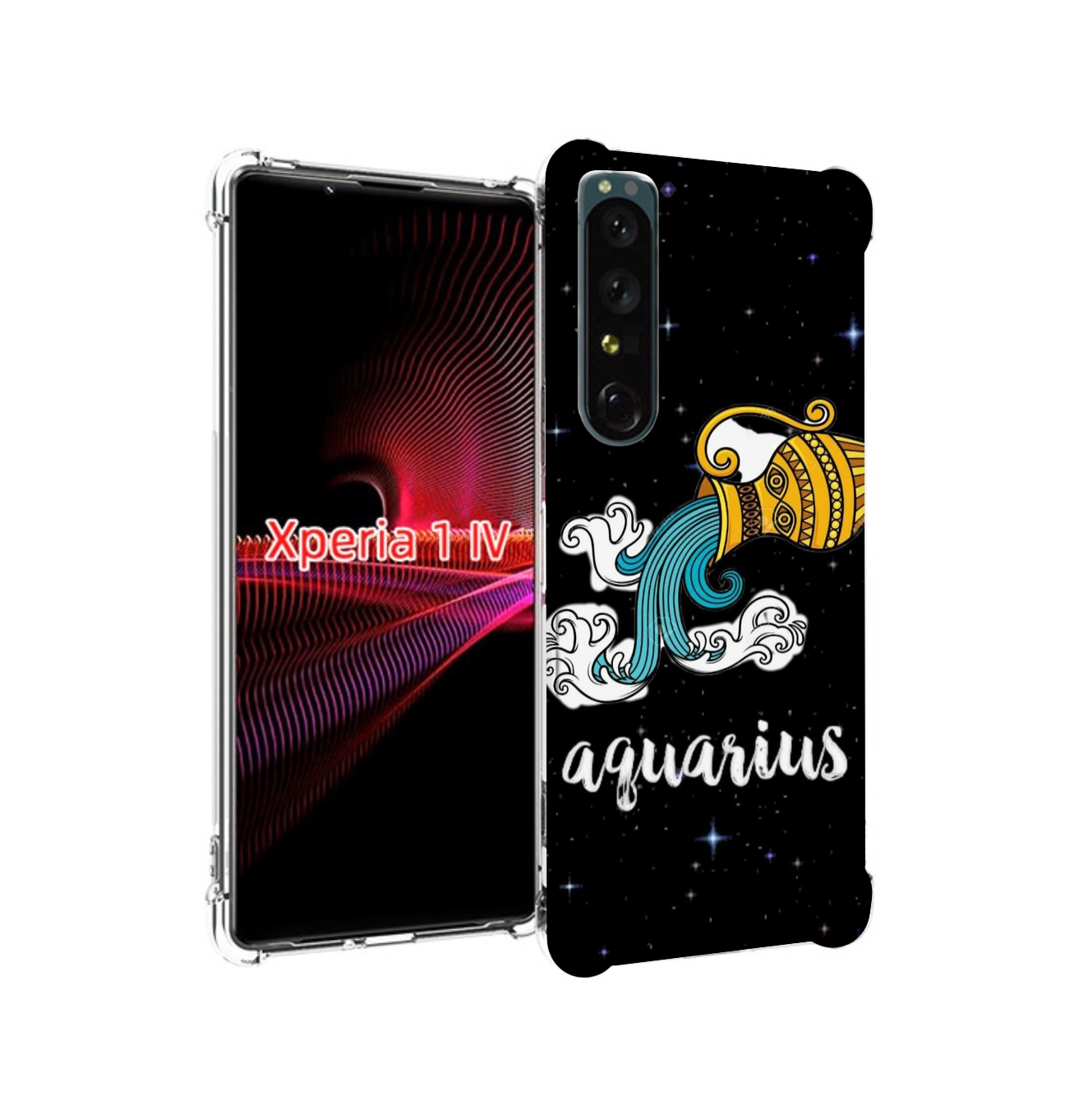

Чехол накладка MyPads знак зодиака водолеи 2 для Sony Xperia 1 IV, Прозрачный, Tocco