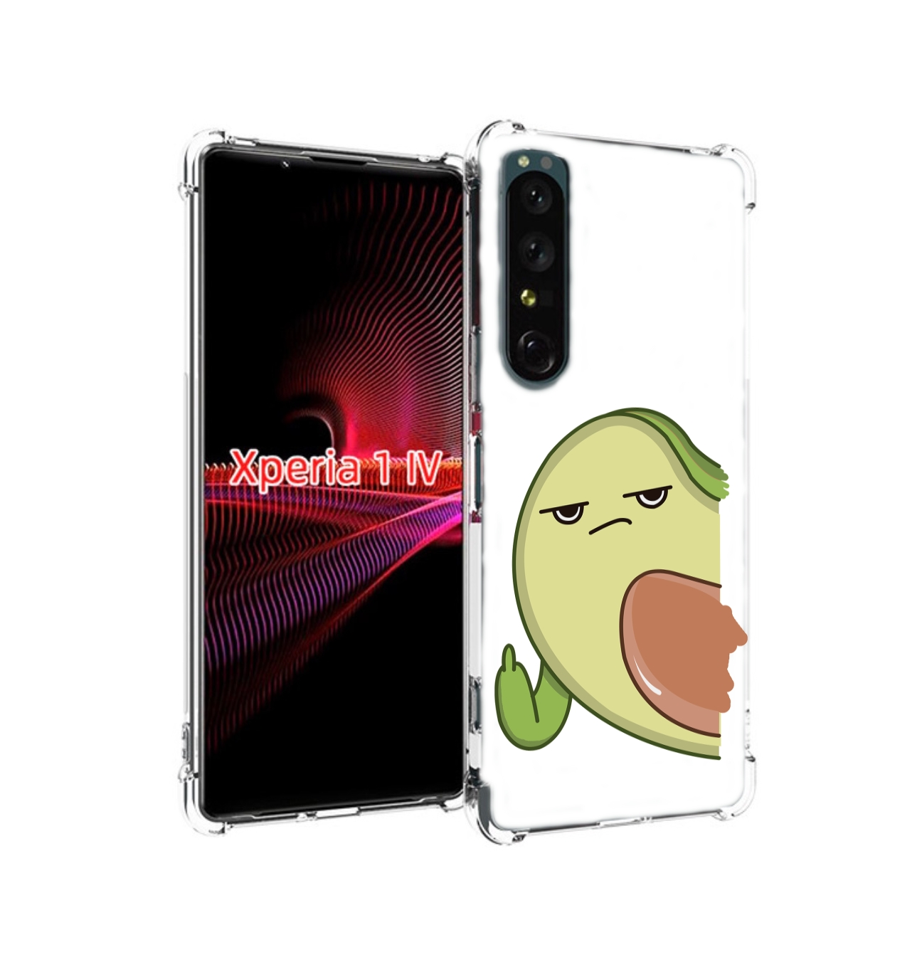 

Чехол накладка MyPads злой-авокадо для Sony Xperia 1 IV, Прозрачный, Tocco