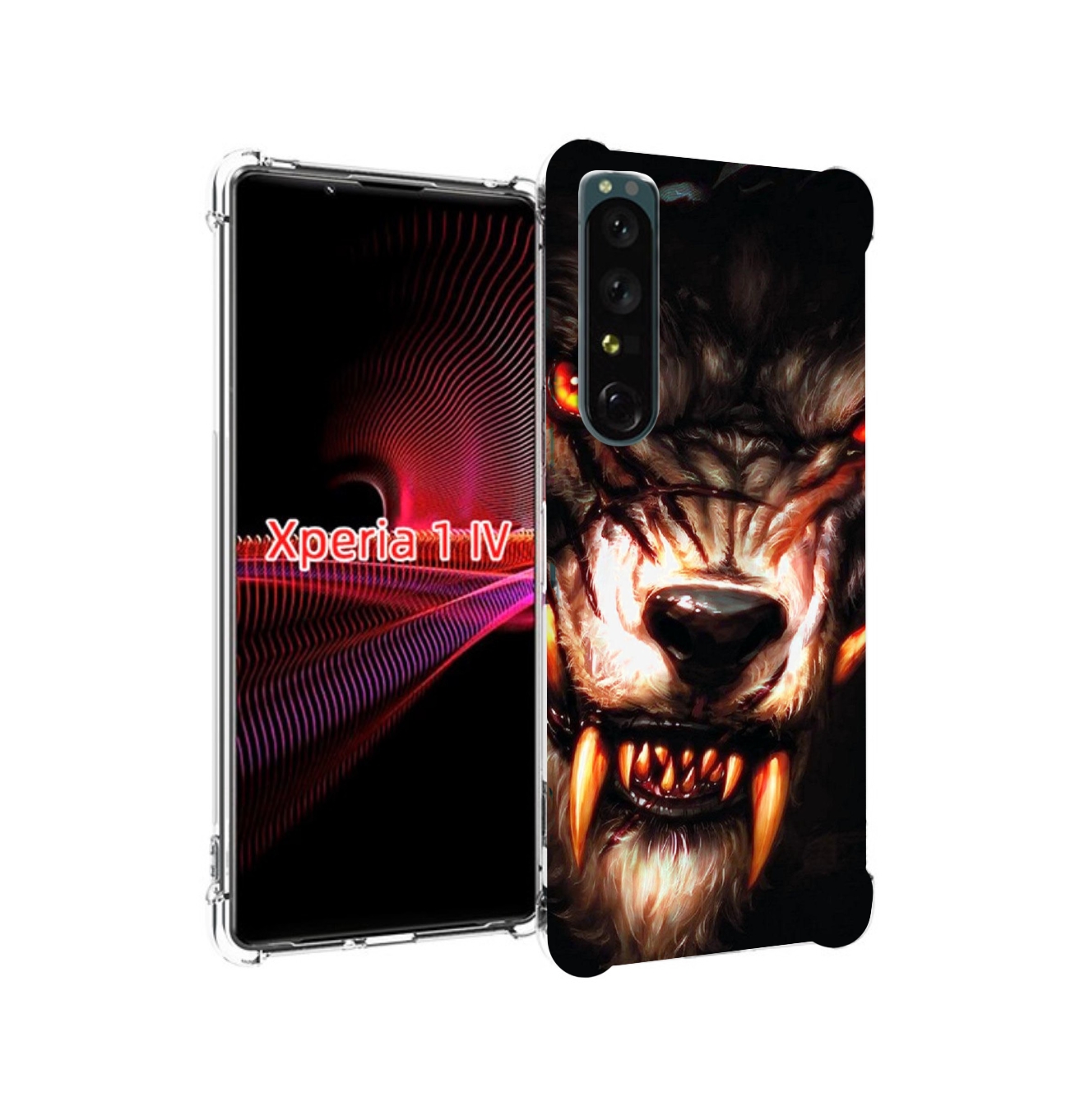 

Чехол накладка MyPads злой голодный волк мужской для Sony Xperia 1 IV, Прозрачный, Tocco