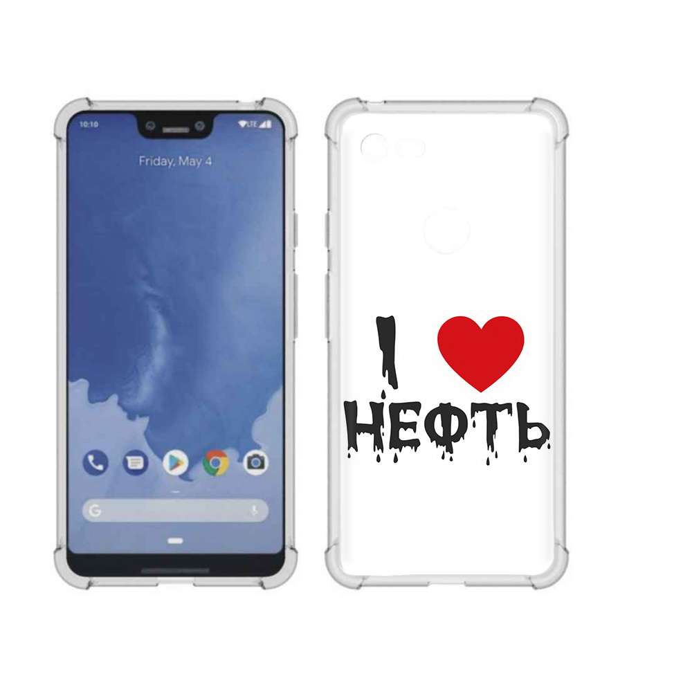 

Чехол MyPads Tocco для Google Pixel 3 XL нефть, Прозрачный, Tocco