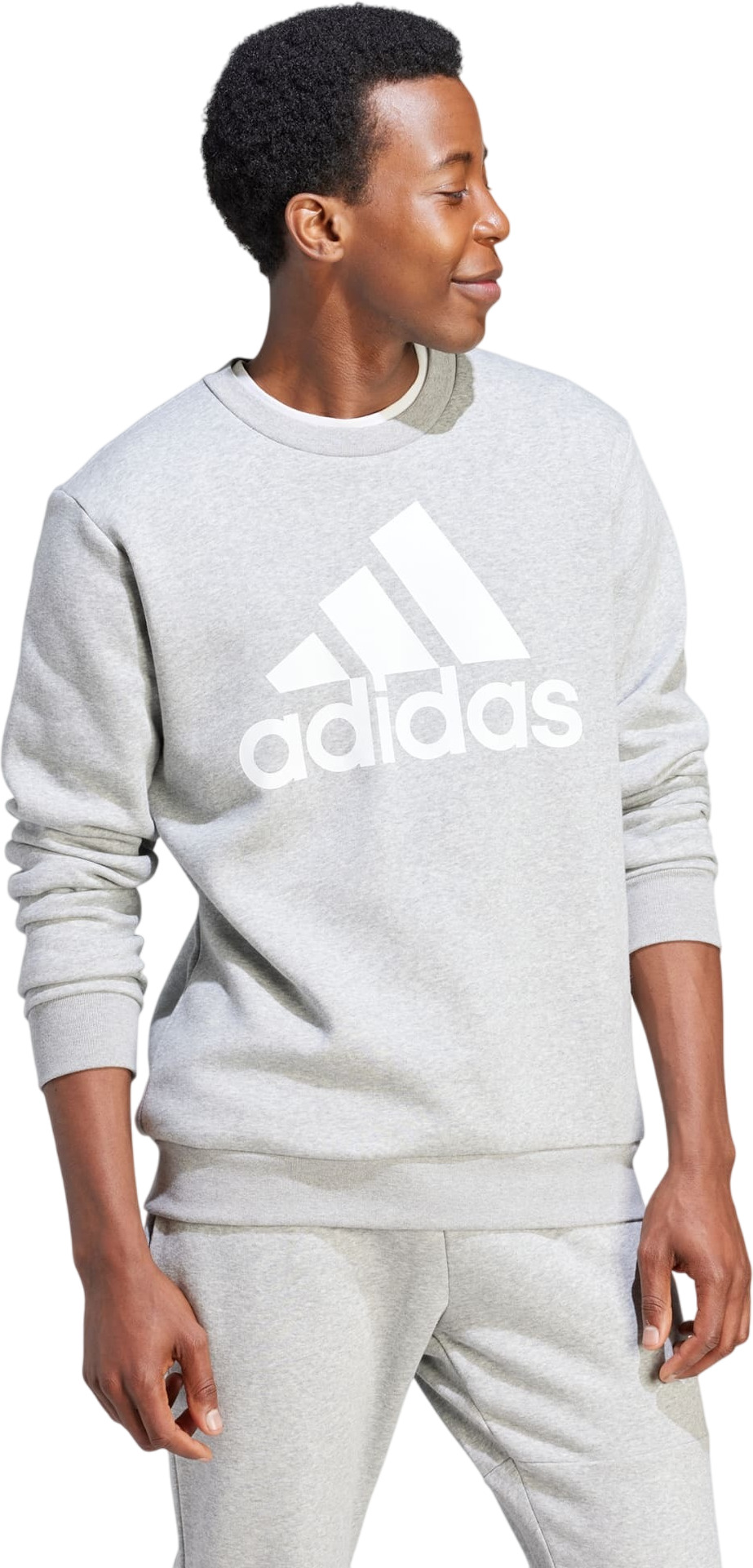 Свитшот мужской Adidas M BL FL SWT серый XL