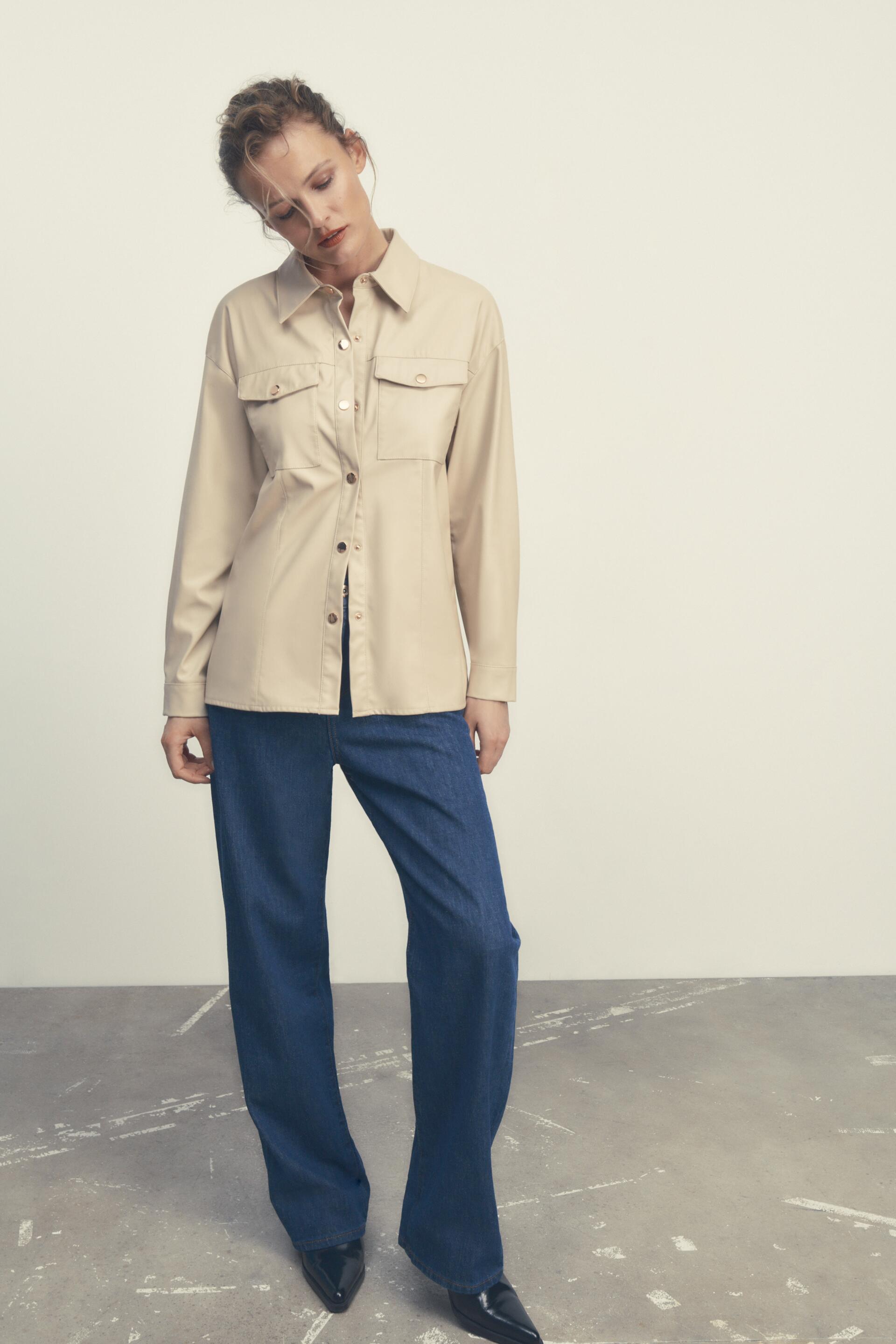 

Рубашка женская ZARA 04387038 белая XS (доставка из-за рубежа), 04387038