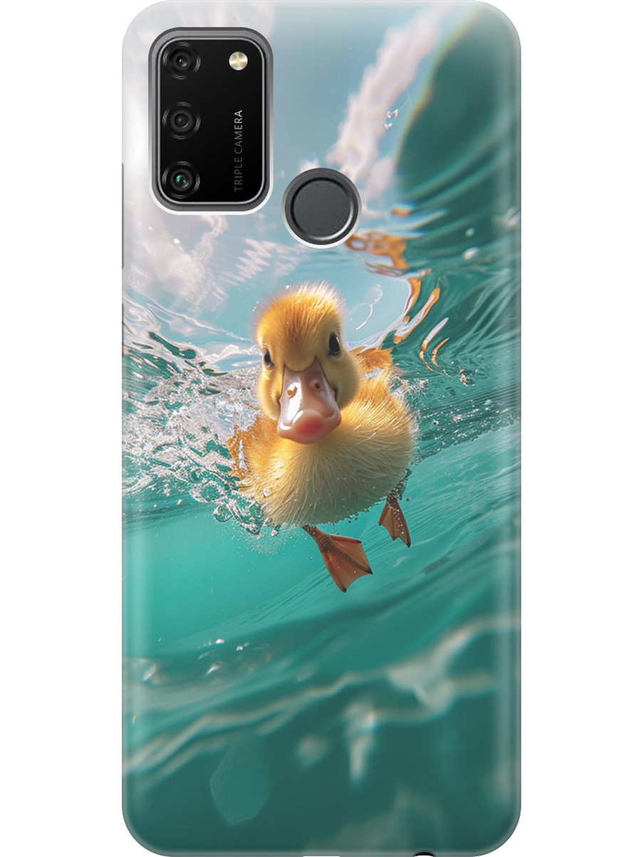 

Силиконовый чехол на Honor 9A с принтом "Подводный утенок", Прозрачный;голубой;желтый, 722942012