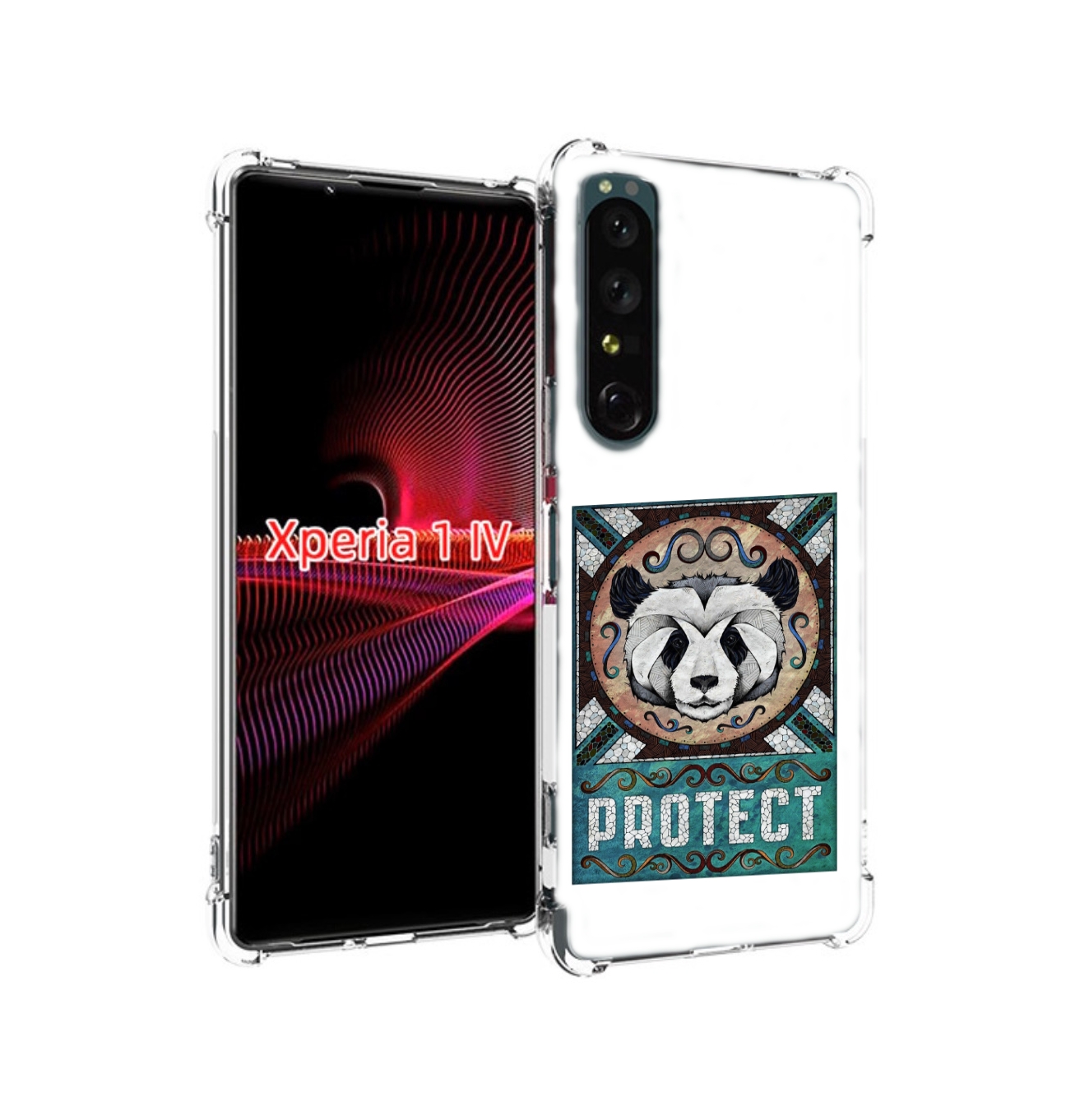 

Чехол накладка MyPads защита панды для Sony Xperia 1 IV, Прозрачный, Tocco