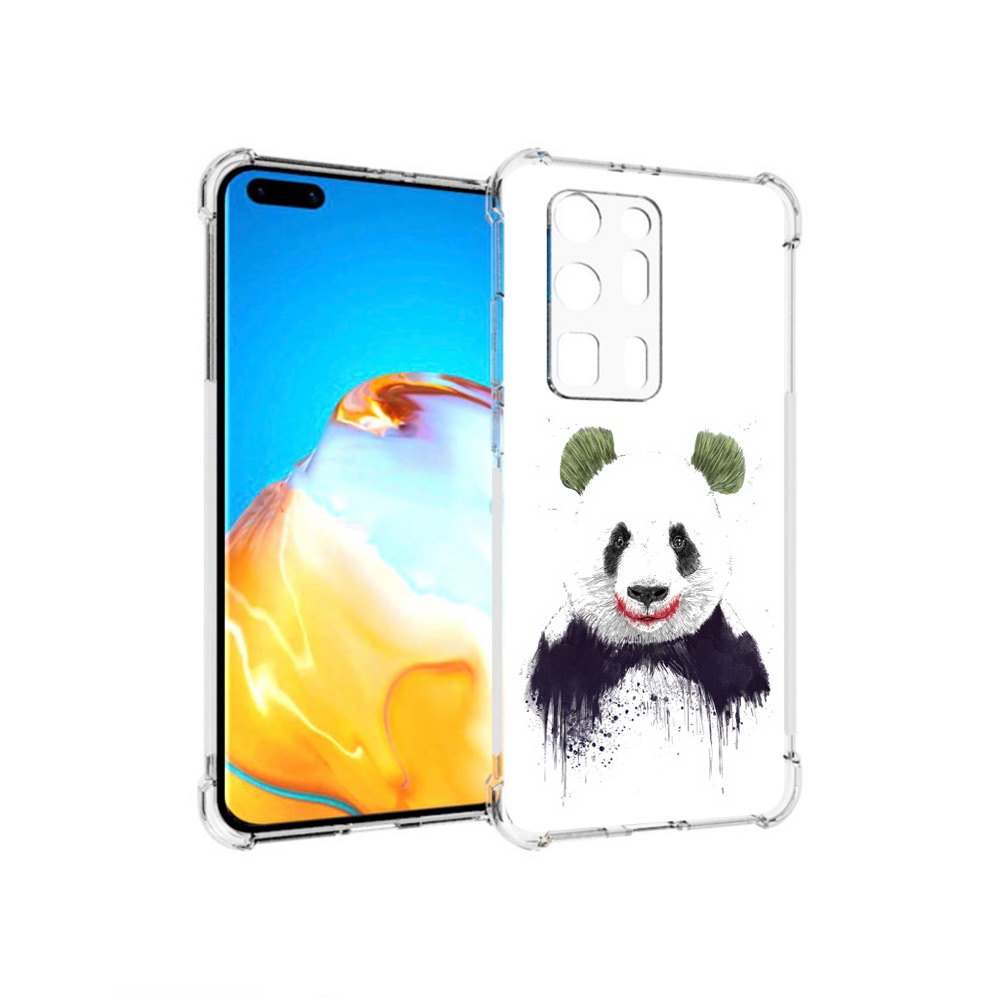 

Чехол MyPads Tocco для Huawei P40 Pro+ панда джокер, Прозрачный, Tocco