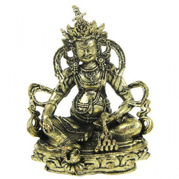 фото Кубера - бог богатства фигурка из бронзы 7см индия