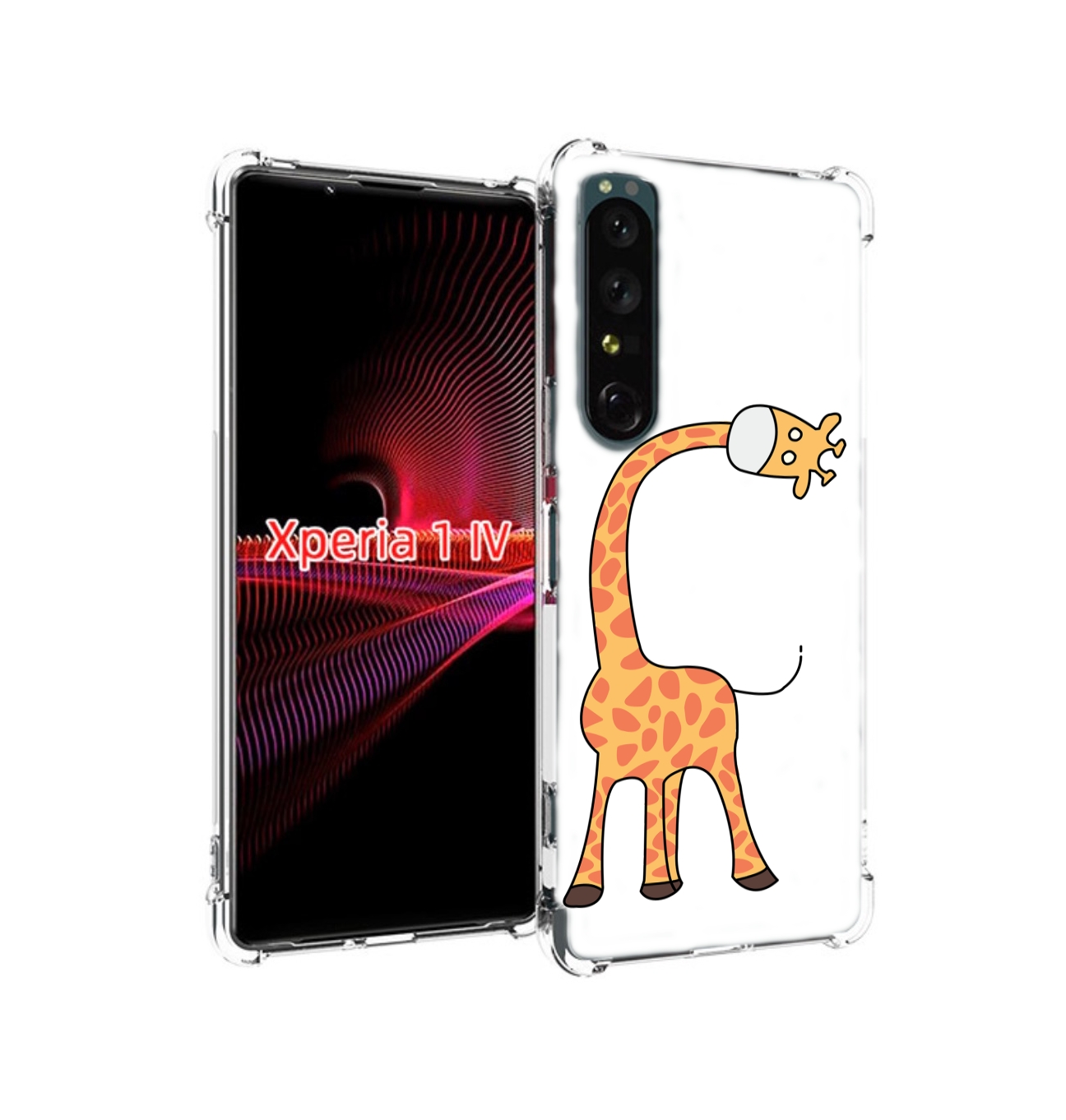 

Чехол накладка MyPads жирафик детский для Sony Xperia 1 IV, Прозрачный, Tocco