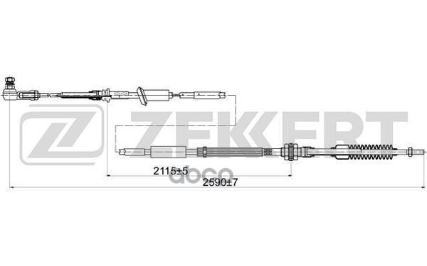 Трос Кпп Hyundai Hd65 10- Hd78 10- Mighty 04- Zekkert арт. bz-1044