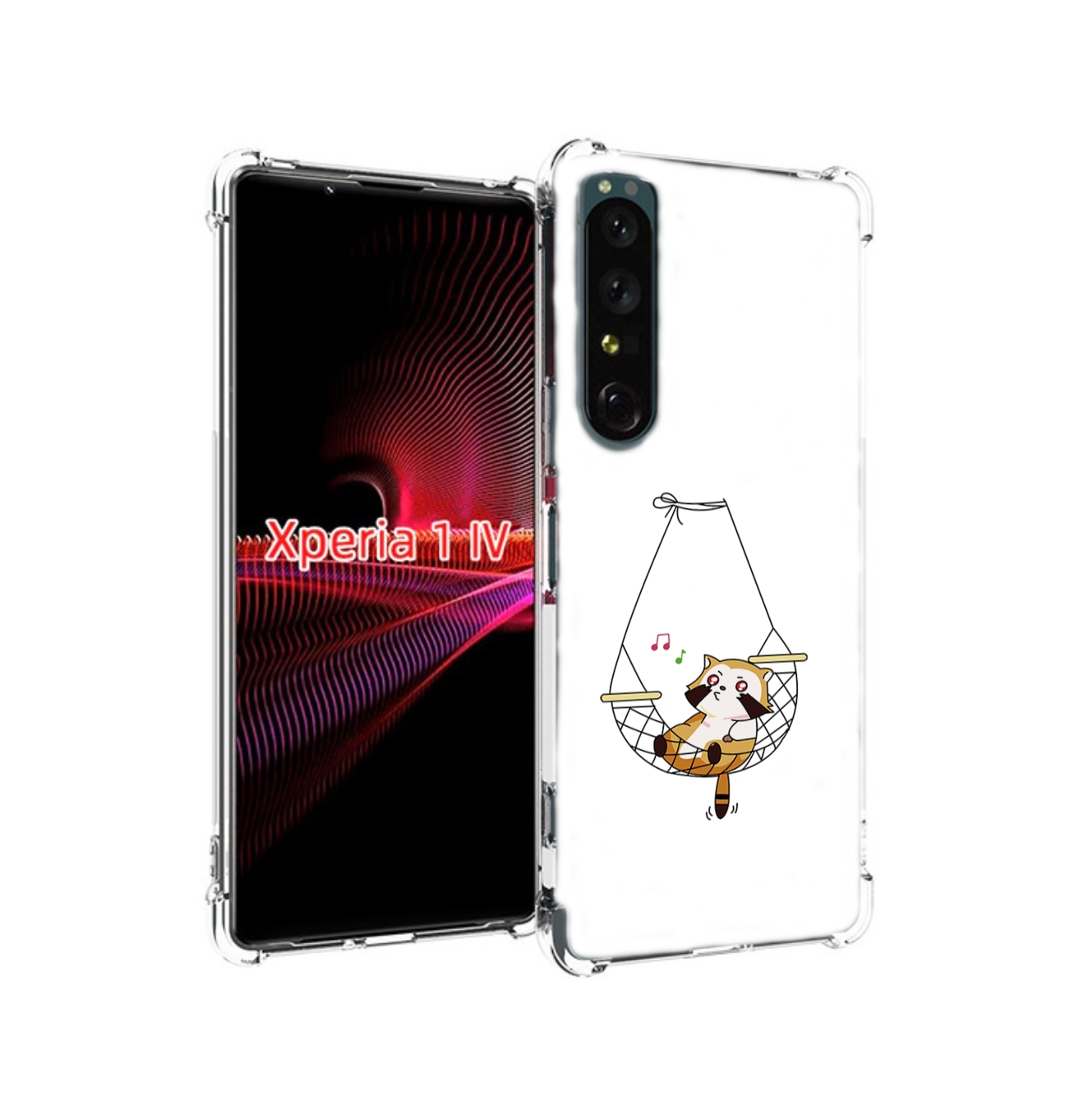 

Чехол накладка MyPads енот-на-гамаке для Sony Xperia 1 IV, Прозрачный, Tocco