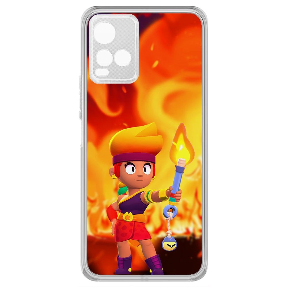 

Чехол-накладка Brawl Stars-Амбер для Vivo Y21, Прозрачный