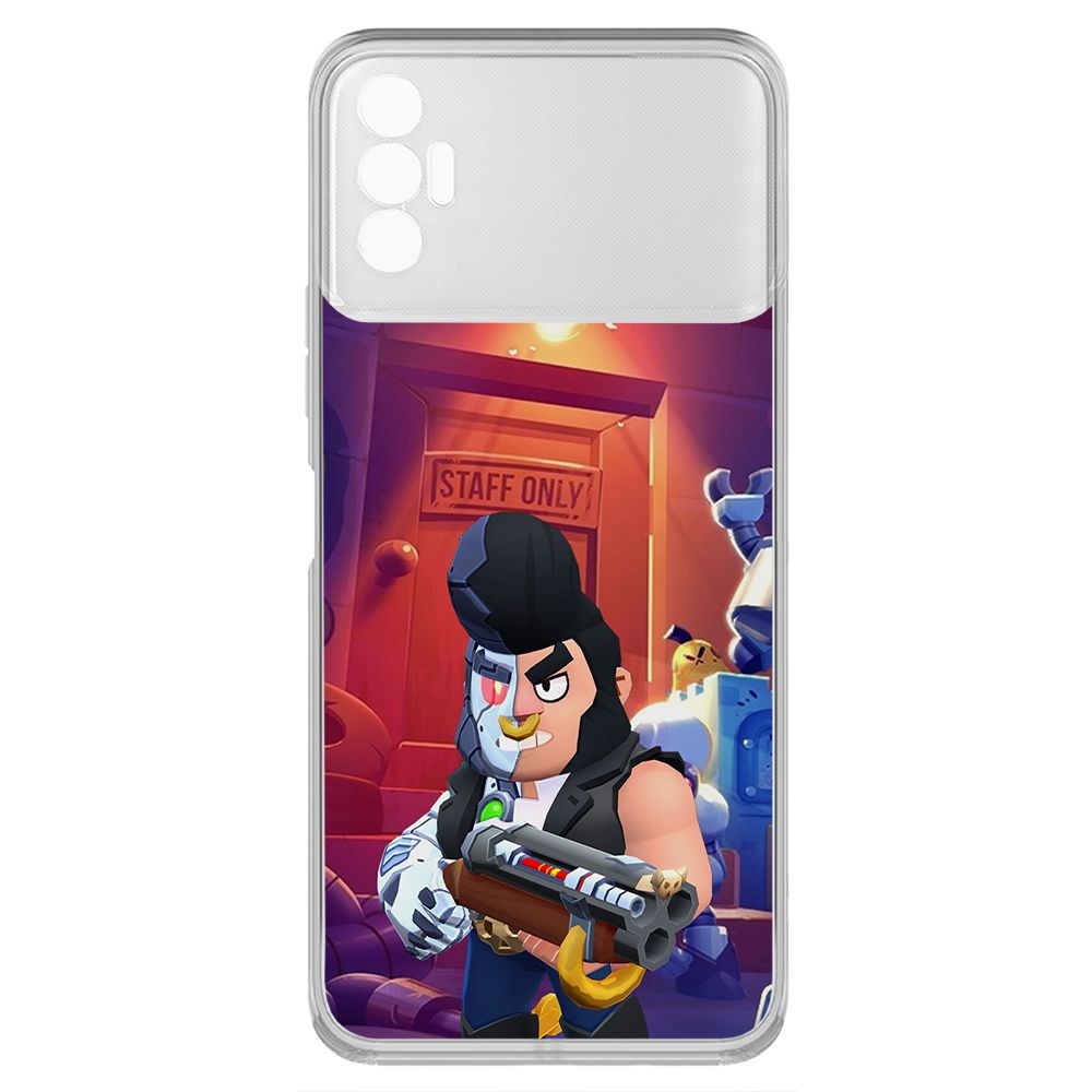 

Чехол-накладка Brawl Stars-Б-800 для Tecno Spark 8P, Прозрачный