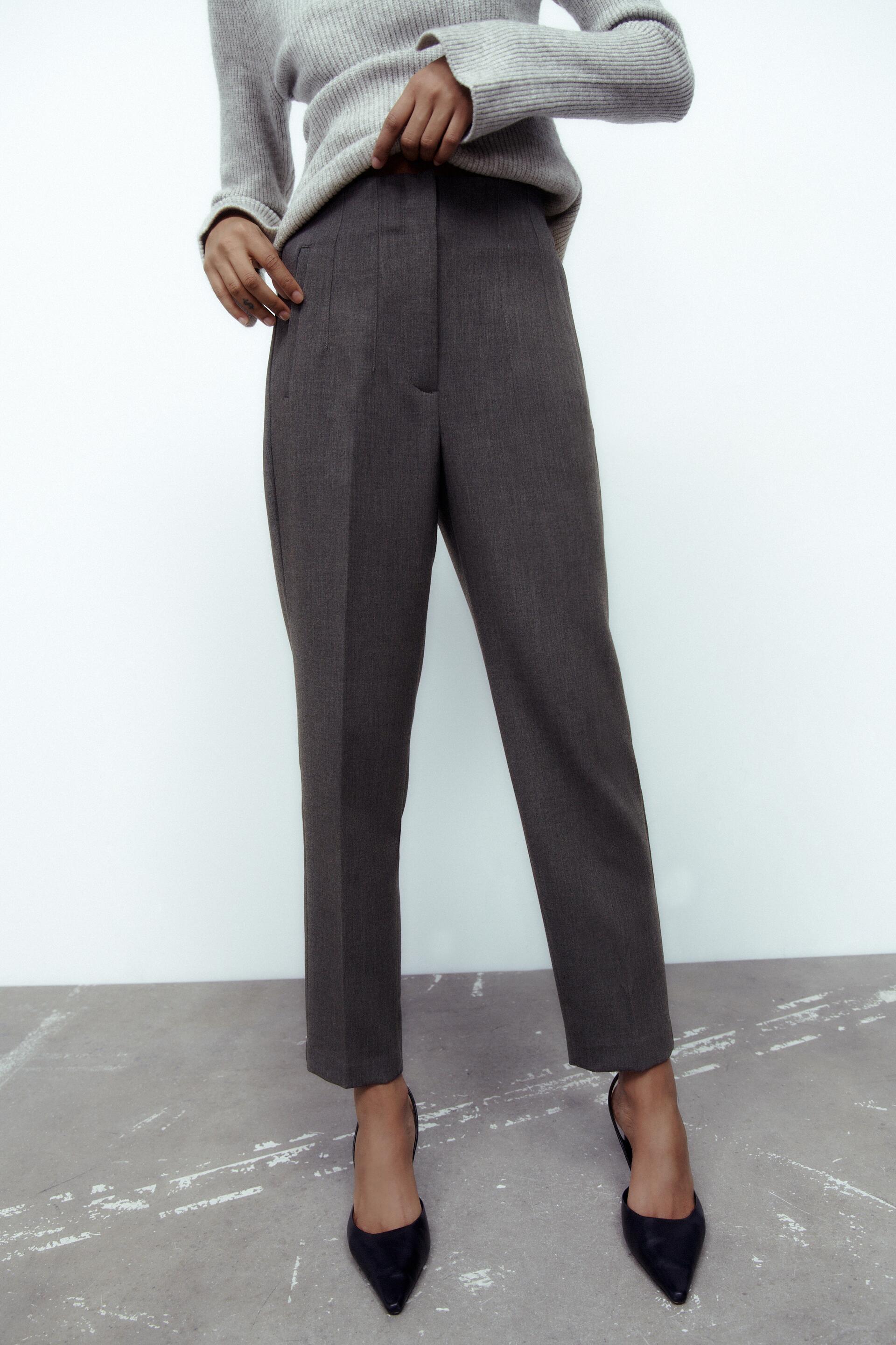 

Брюки женские ZARA 01608532 серые XL (доставка из-за рубежа), 01608532