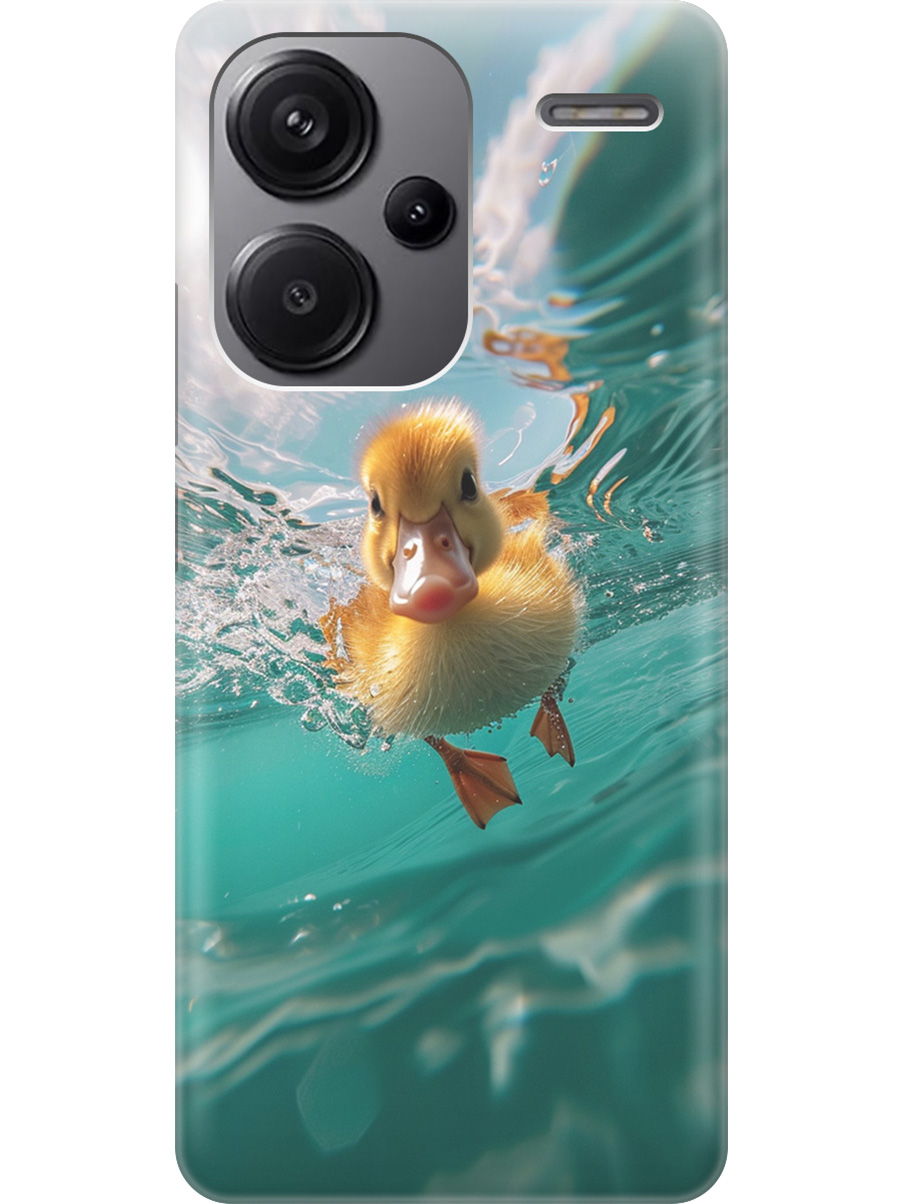

Силиконовый чехол на Xiaomi Redmi Note 13 Pro + с принтом "Подводный утенок", Прозрачный;голубой;желтый, 776589212