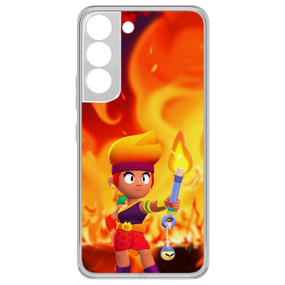 

Чехол-накладка Brawl Stars-Амбер для Samsung Galaxy S22, Прозрачный