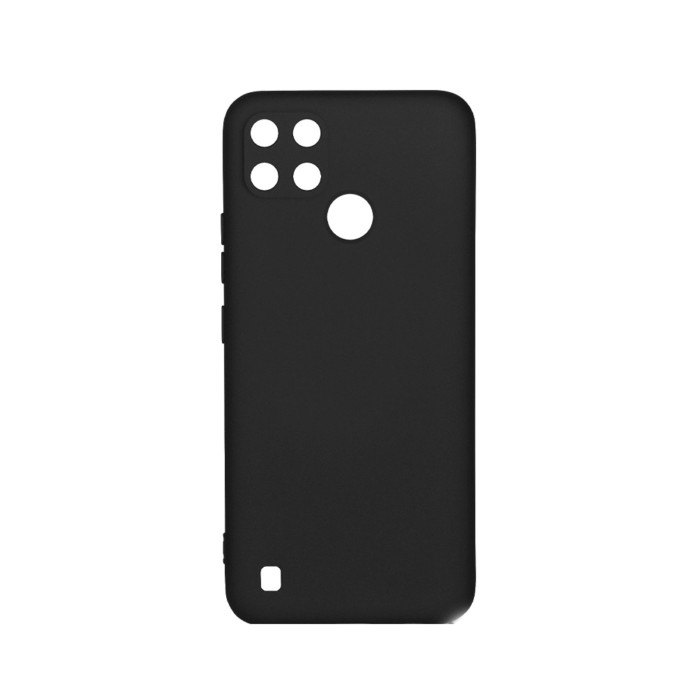 фото Чехол df с микрофиброй для realme c21y, черный (df rmoriginal-16 (black)